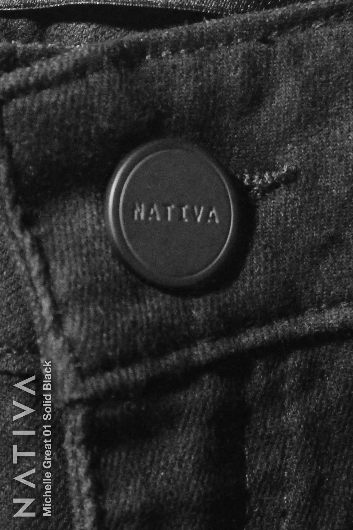 NATIVA, STRETCH JEANS. MICHELLE GREAT 01 BLACK, High Shaping Capacity, All-Season Wear, Hi-Rise Super Skinny Jeans