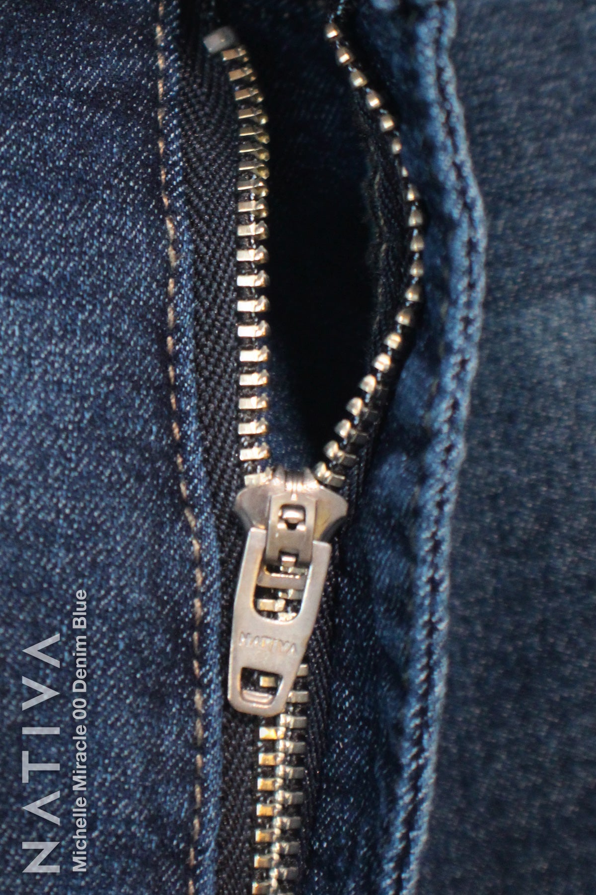 NATIVA, STRETCH JEANS. MICHELLE MIRACLE 00 DENIM BLUE, High Shaping Capacity, Extreme Motion, Hi-Rise Super Skinny Jeans